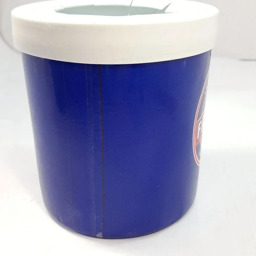 Vintage The Fridge Freezable Drink Can Cooler beverage Holder Koozie blue Lifoam